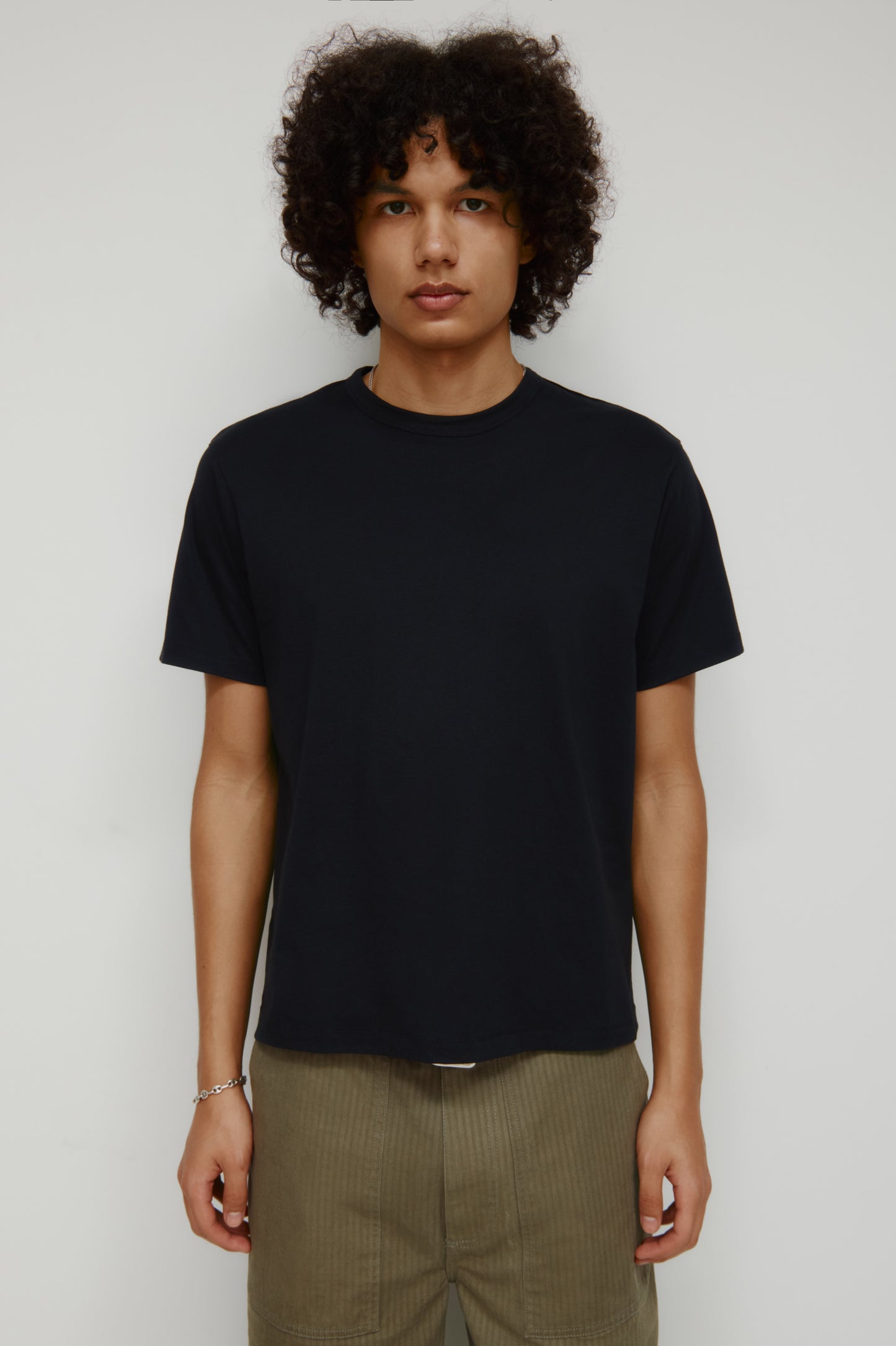 Men's Superfine Crew in Black