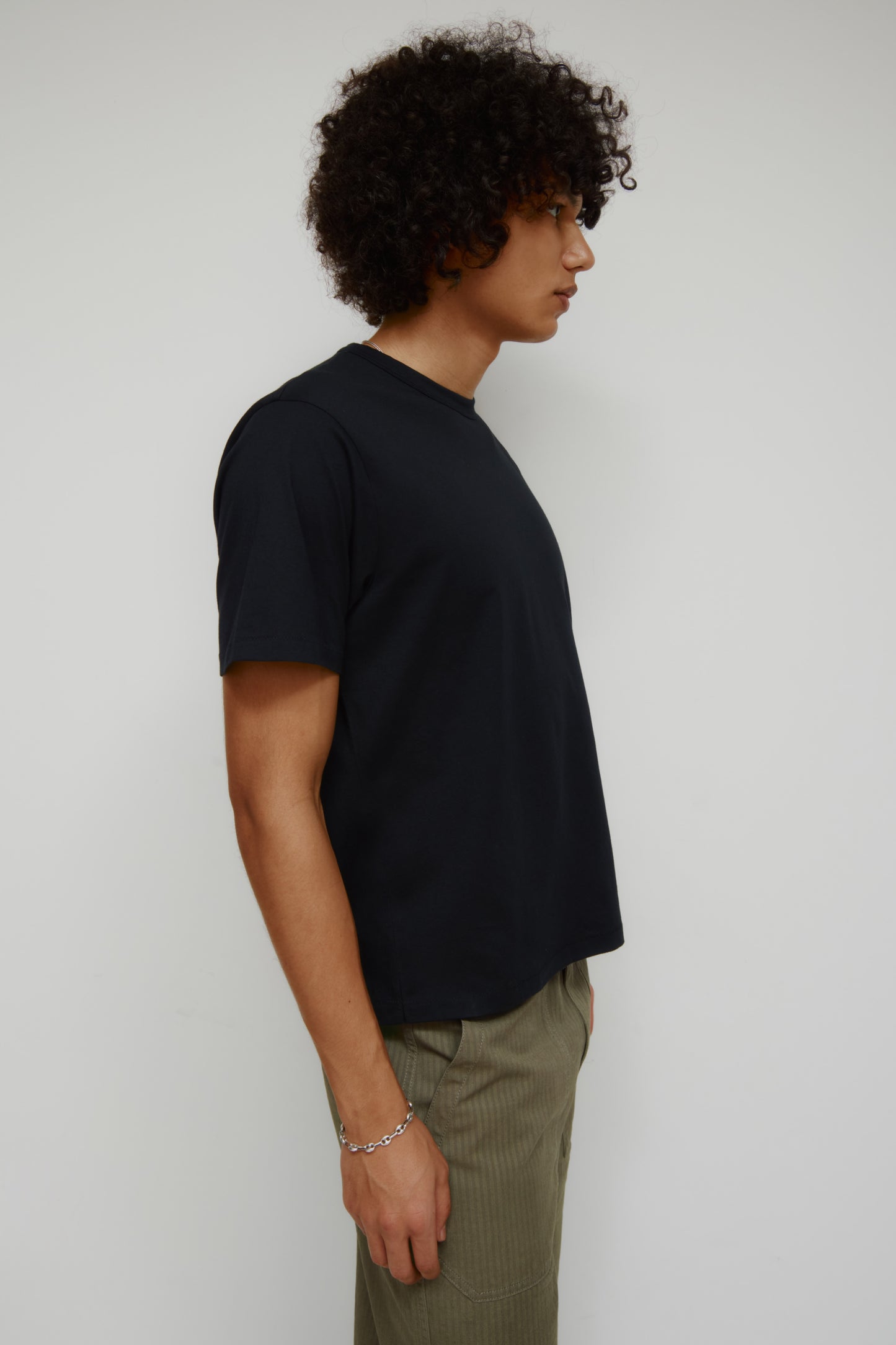 Men's Superfine Crew in Black