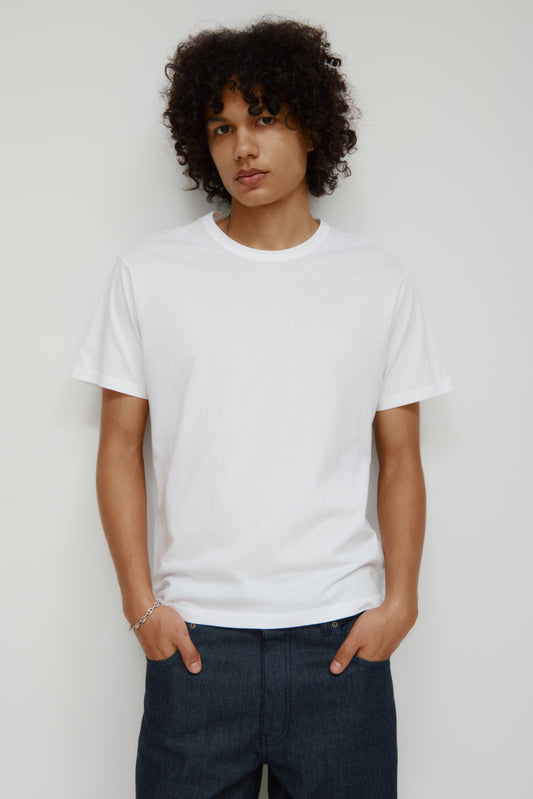 Men's Superfine Crew in White