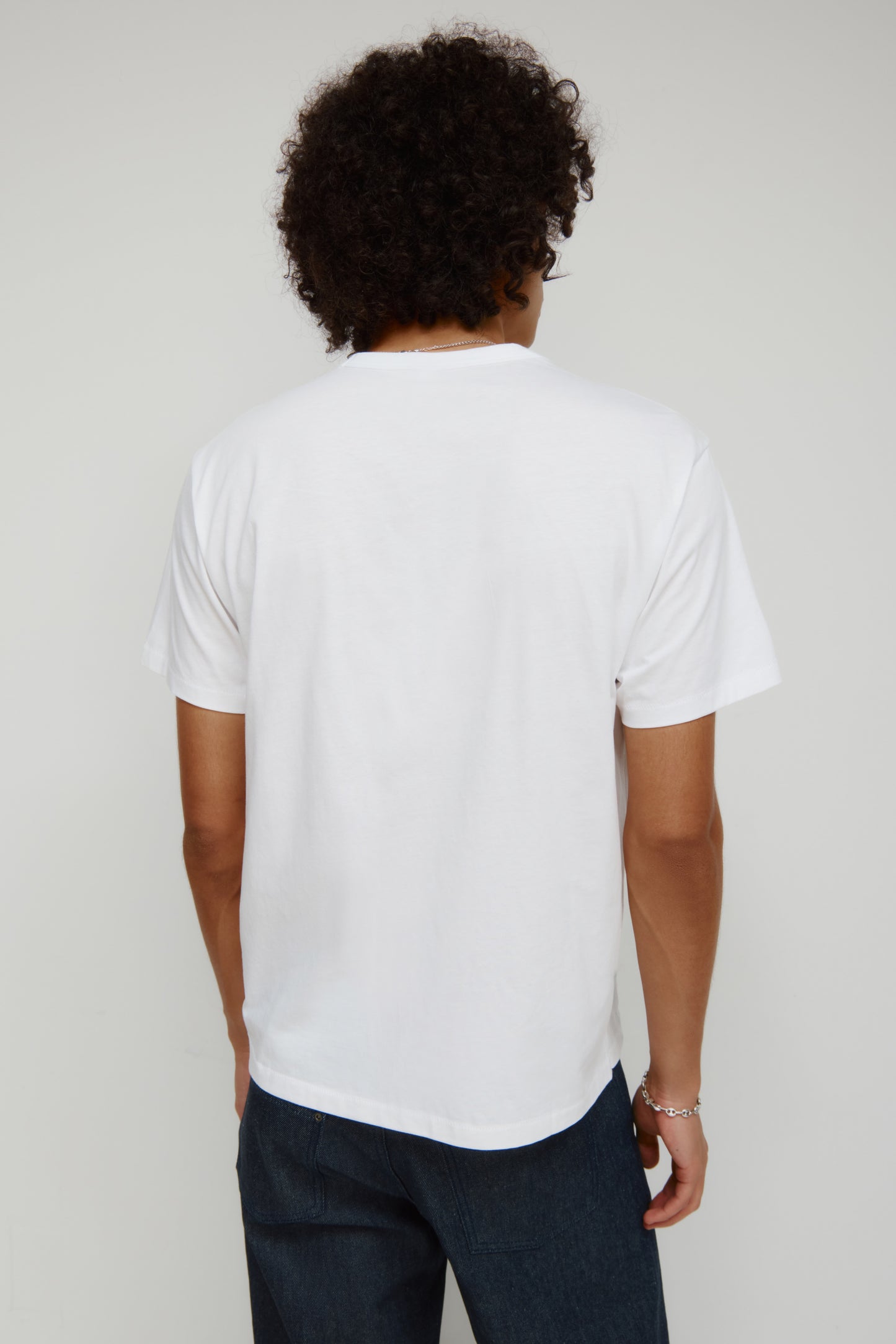 Men's Superfine Crew in White