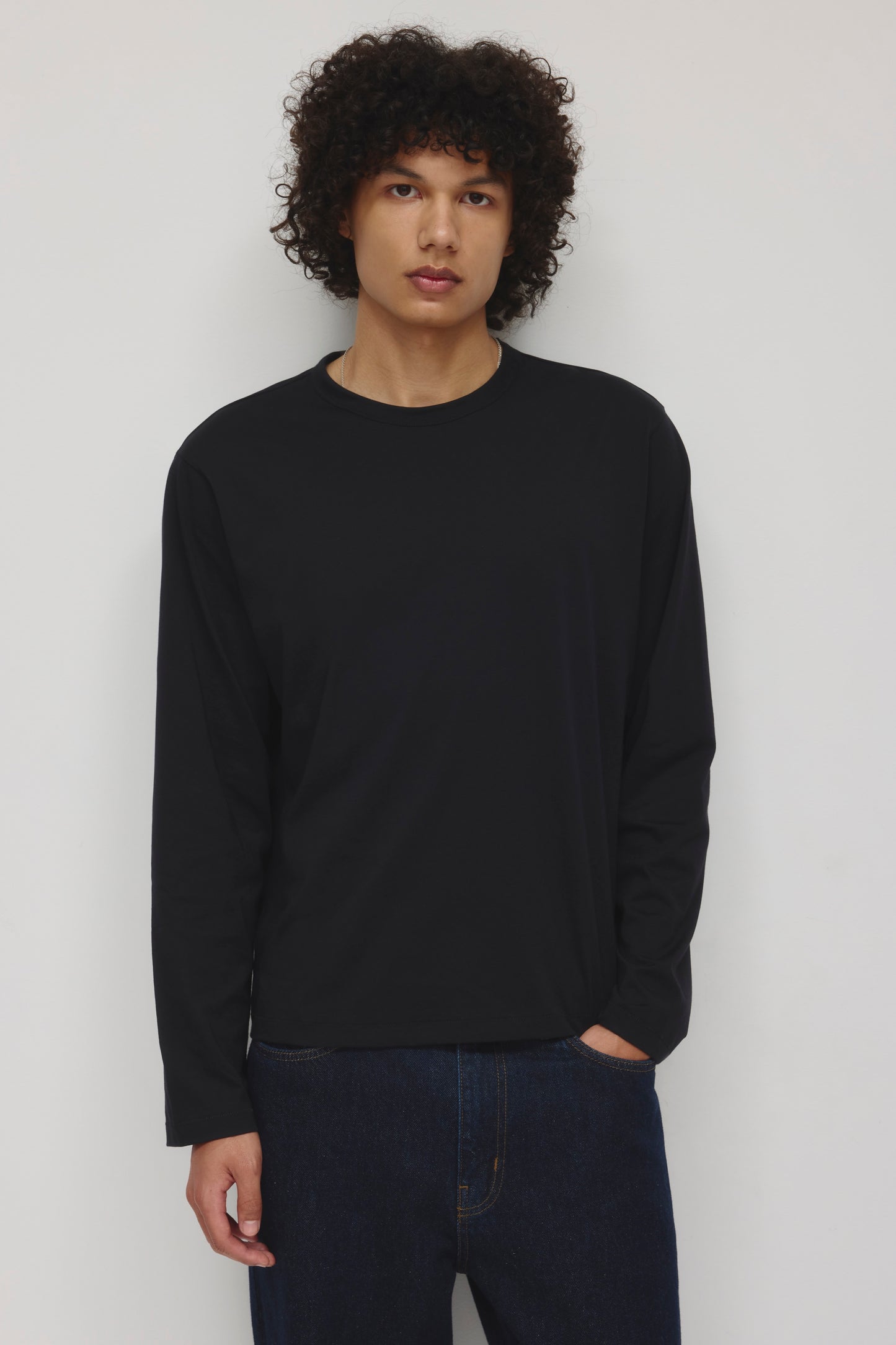 Men's Superfine Longsleeve in Black