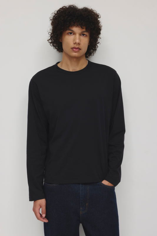 Men's Superfine Longsleeve in Black
