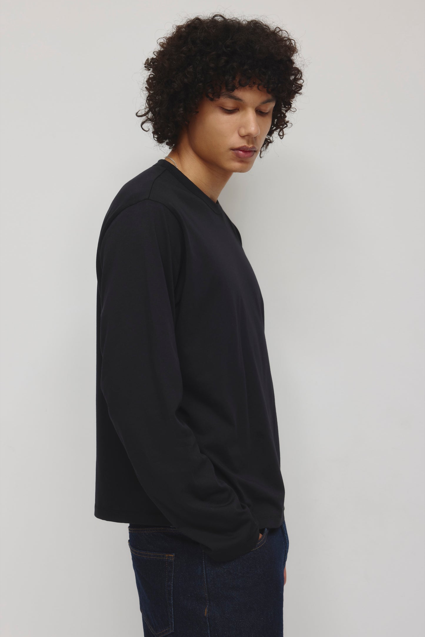 Men's Superfine Longsleeve in Black