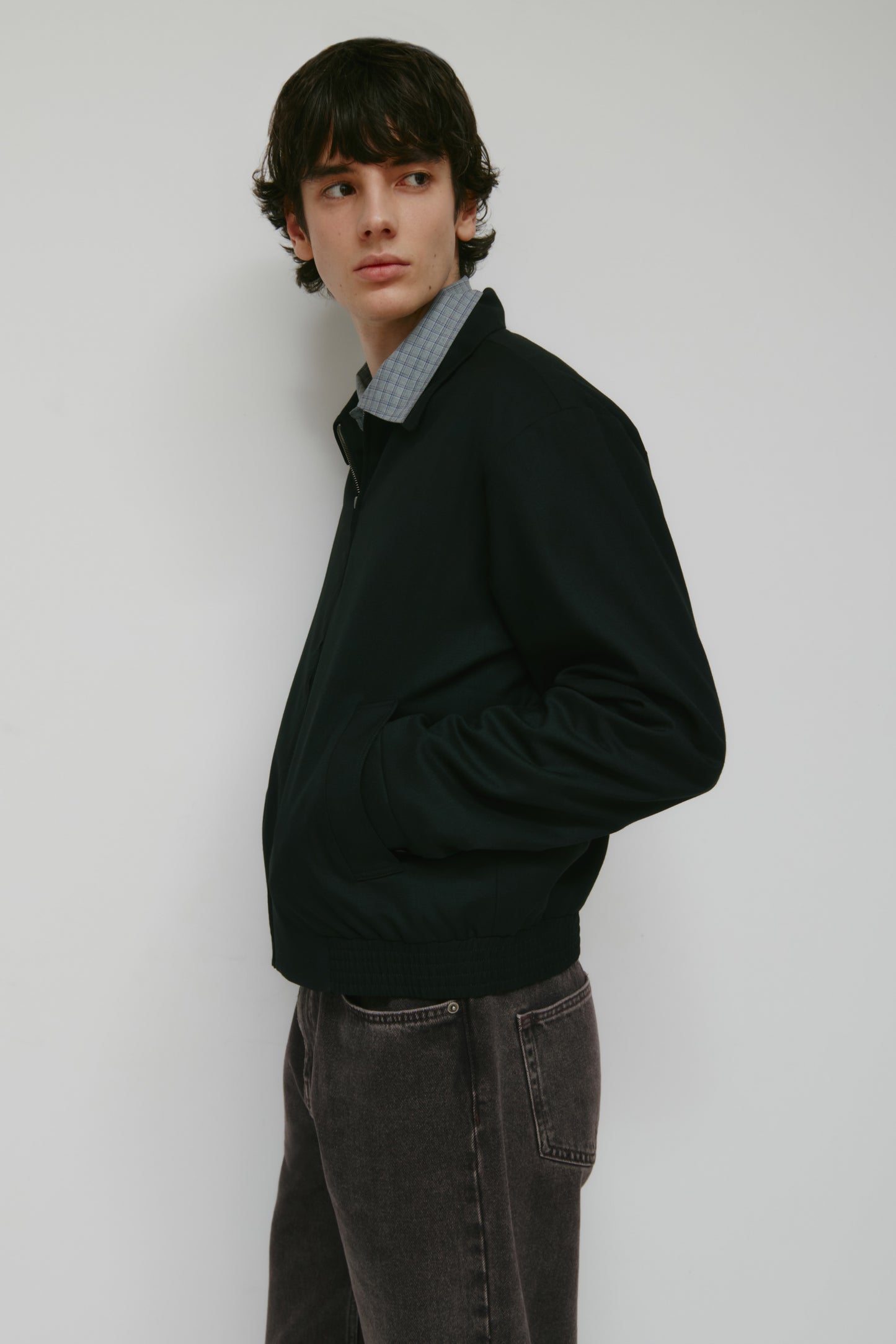 Men's Taym Postal Jacket in Black