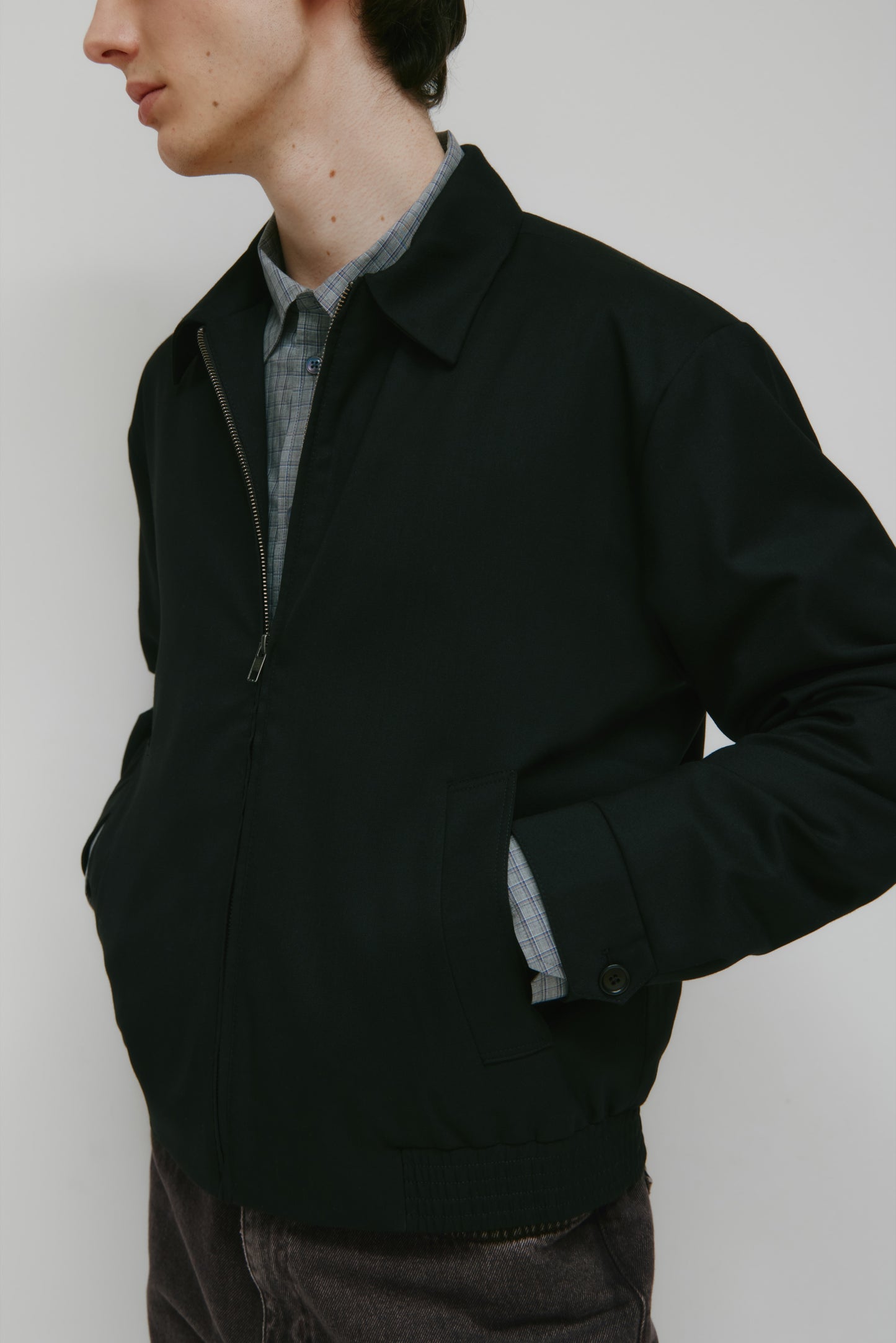 Men's Taym Postal Jacket in Black