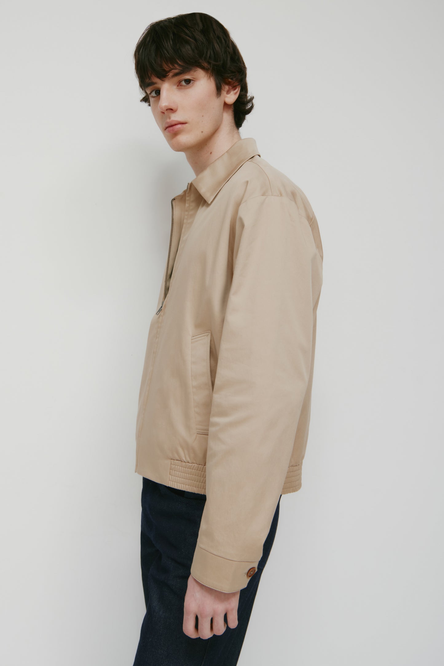 Men's Taym Postal Jacket in Stone