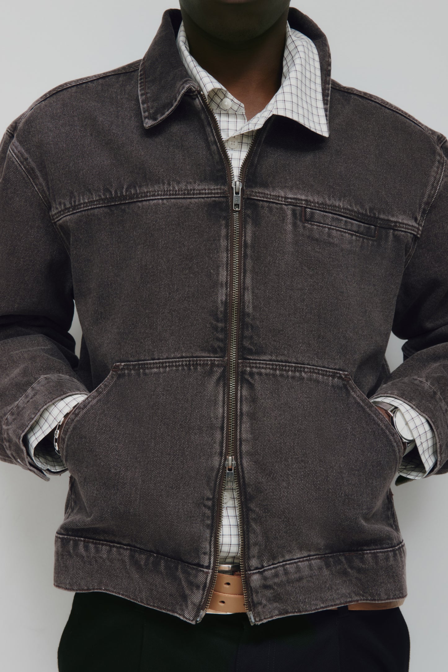 Men's Tura Jacket in Brown Wash