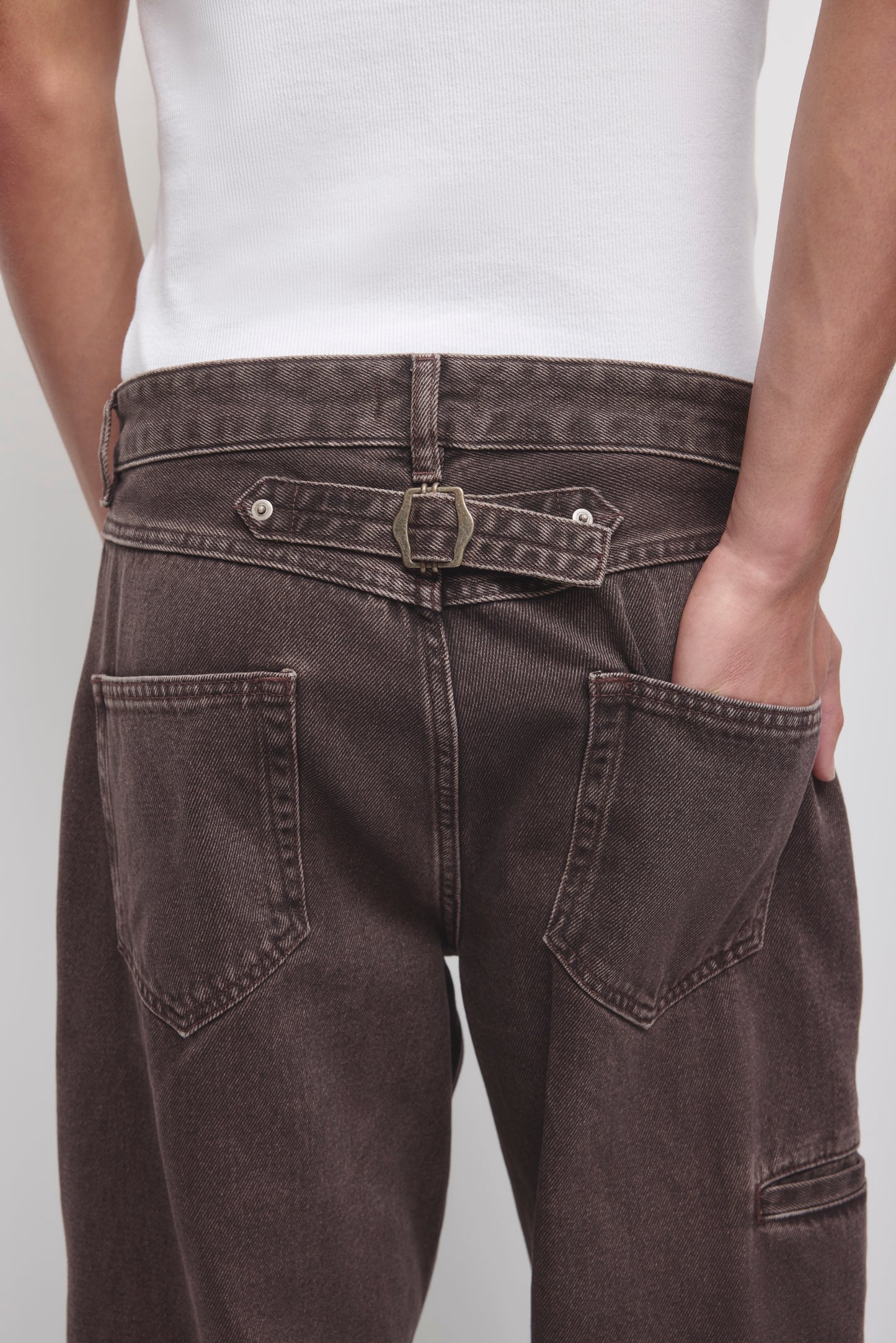 Men's Wadi Denim in Brown Wash