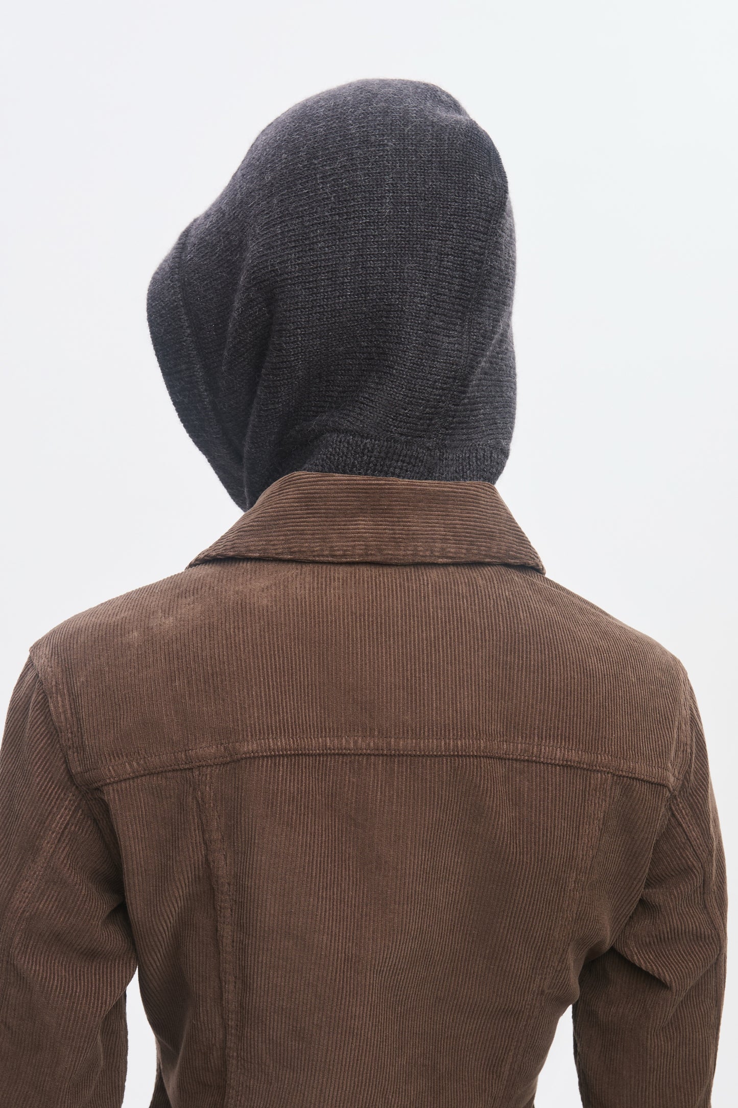 Merino Balaclava in Charcoal