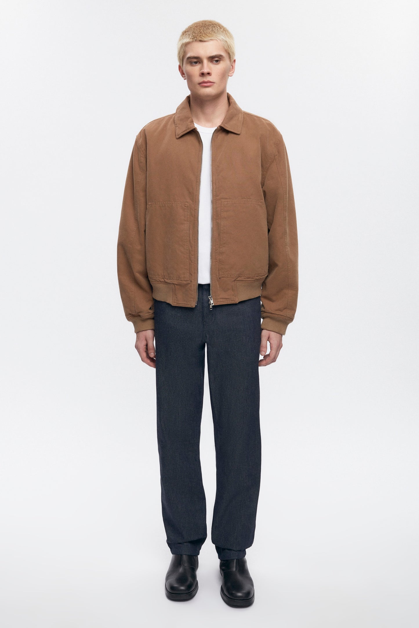 Men's A-2 Bomber Jacket in Washed Otter