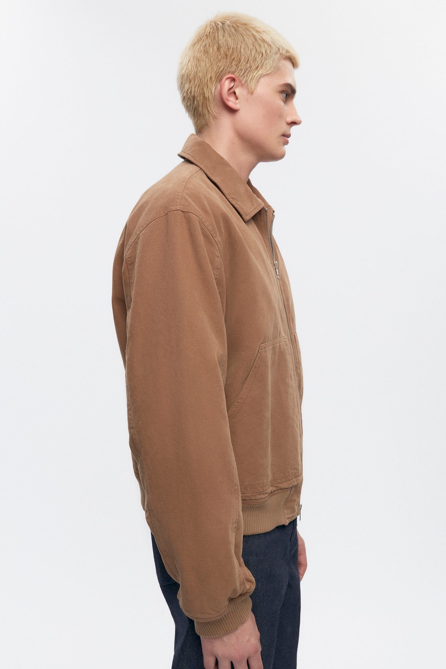 Men's A-2 Bomber Jacket in Washed Otter