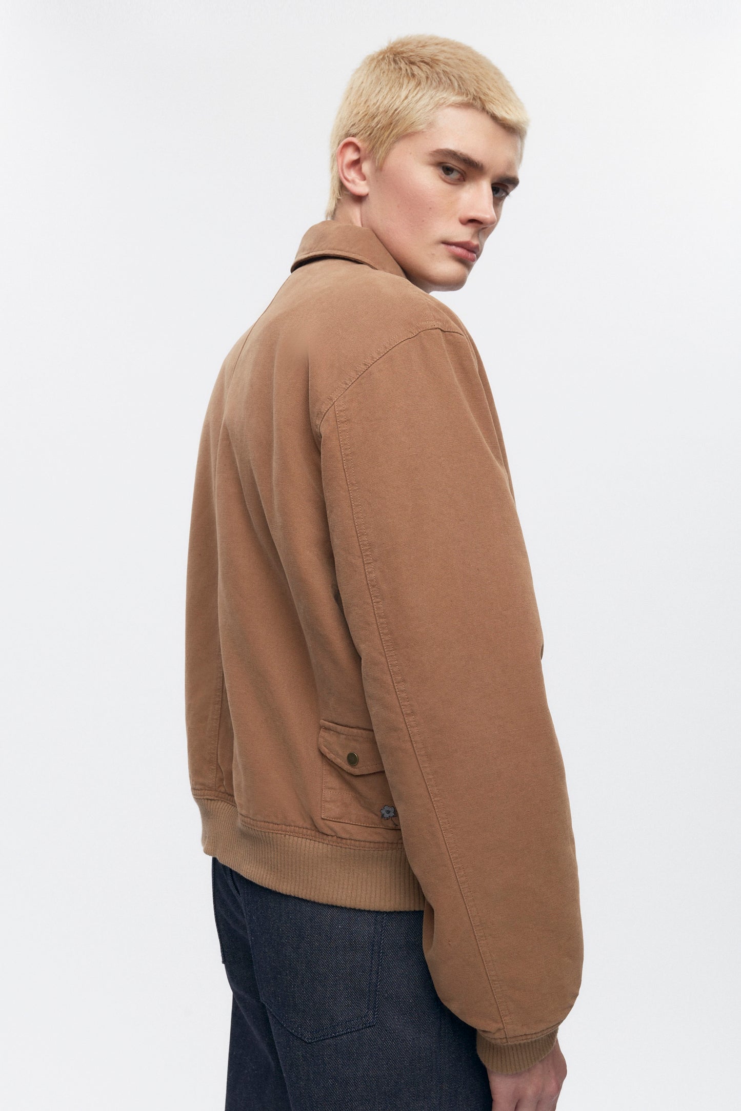 Men's A-2 Bomber Jacket in Washed Otter