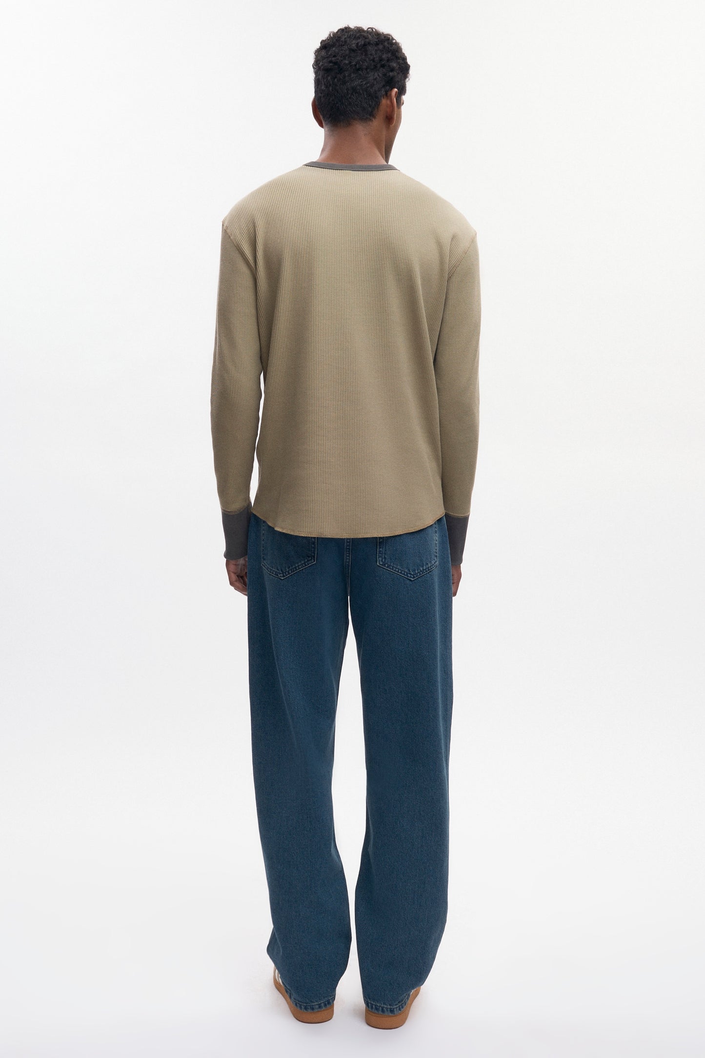 Men's Atlas Waffle Longsleeve in Desert/Beluga