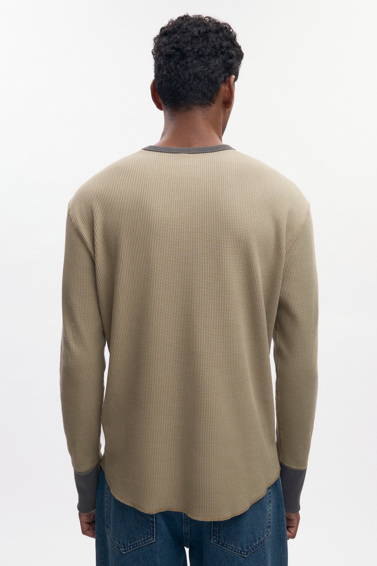Men's Atlas Waffle Longsleeve in Desert/Beluga
