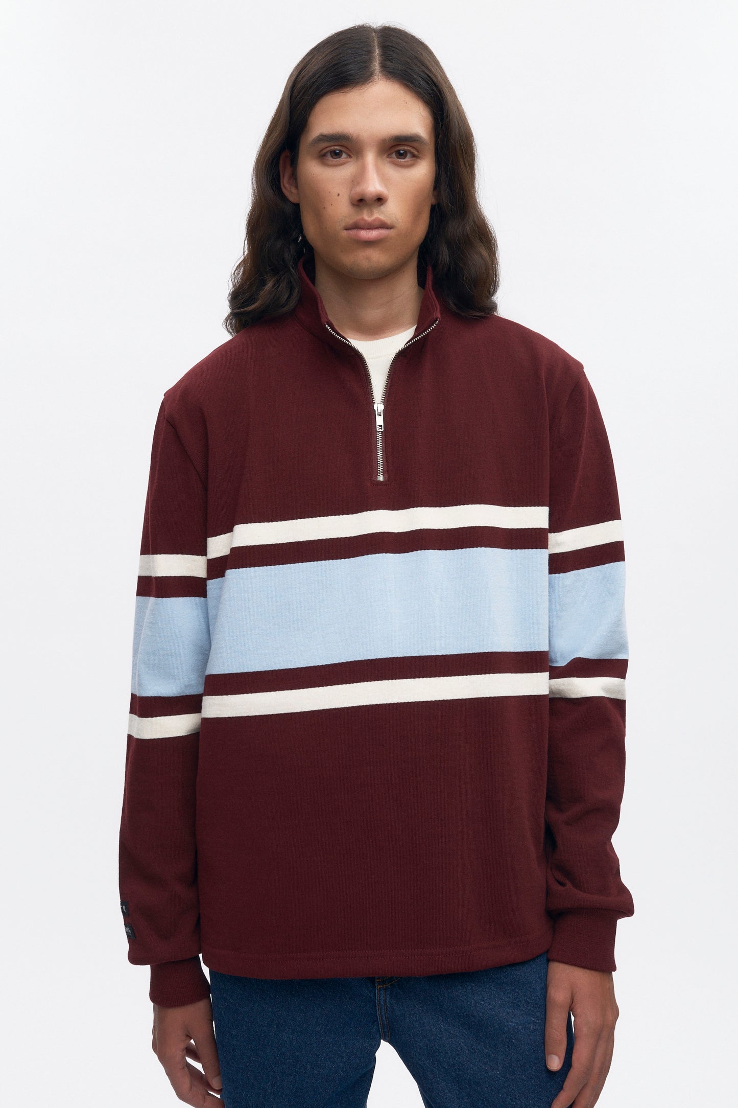 Barbarian Zip Rugby in Harvard/Powder/Ivory