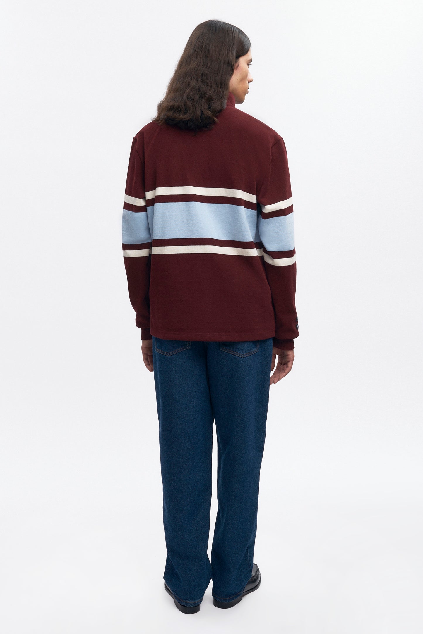 Barbarian Zip Rugby in Harvard/Powder/Ivory
