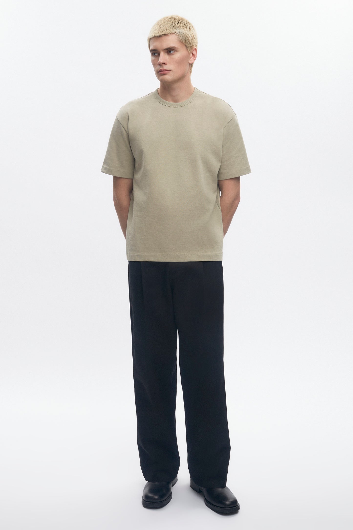Men's Box Slub Tee in Desert