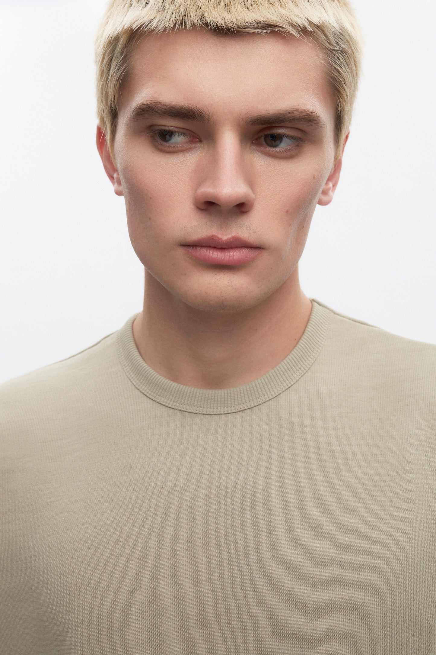 Men's Box Slub Tee in Desert