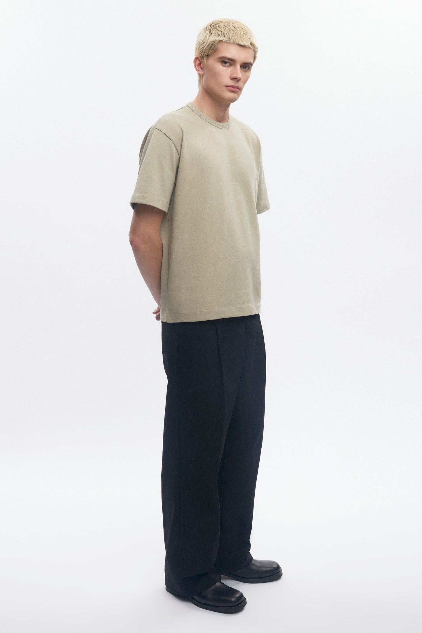 Men's Box Slub Tee in Desert