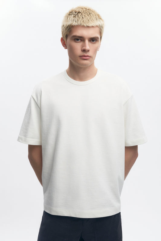 Men's Box Slub Tee in Marshmallow