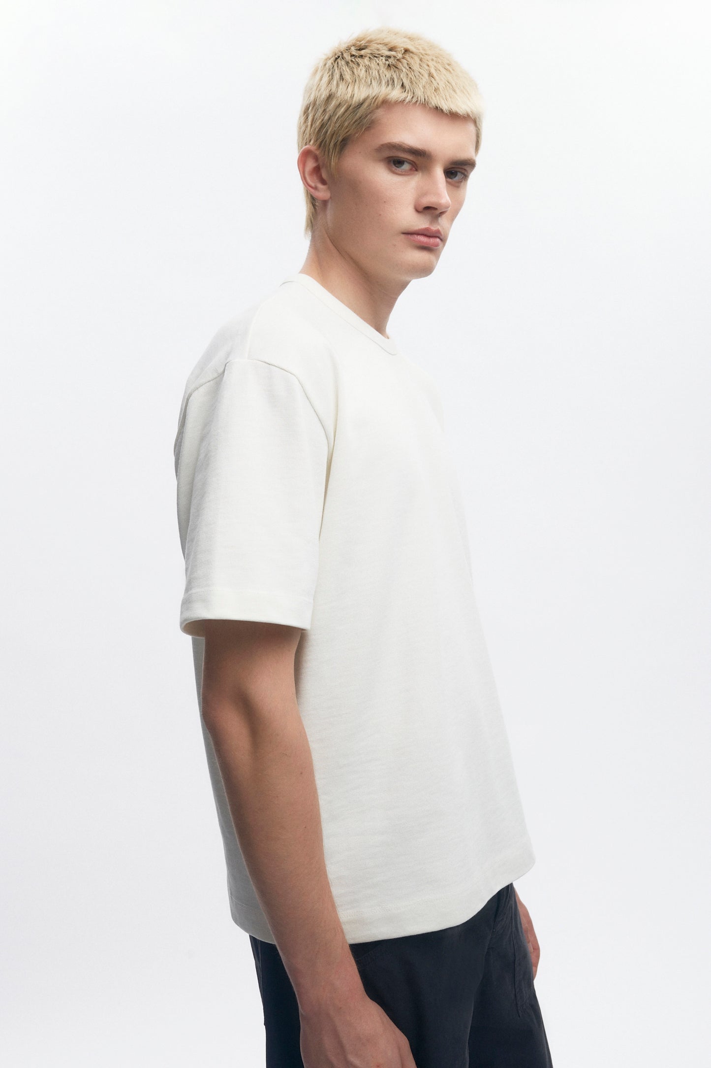 Men's Box Slub Tee in Marshmallow