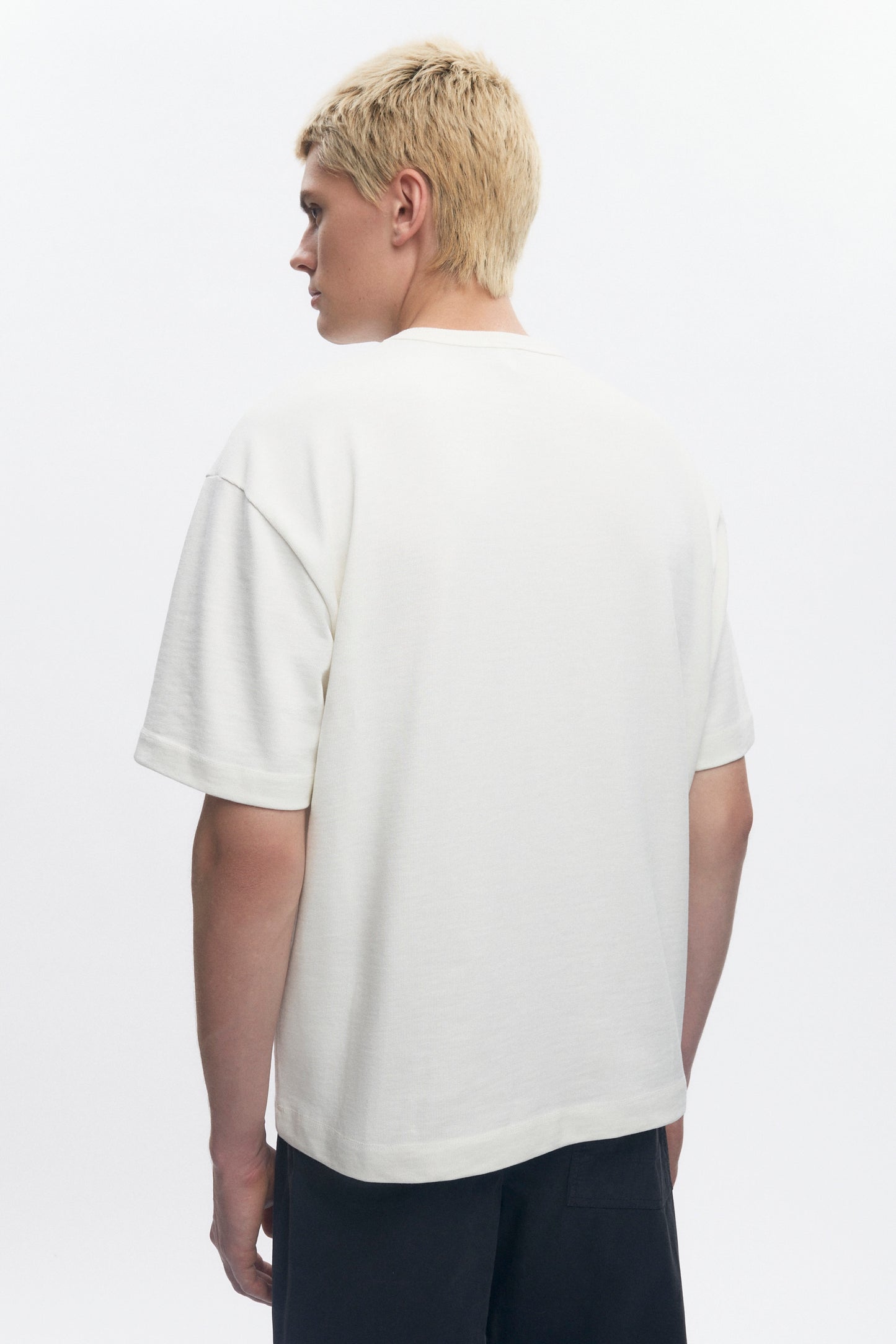 Men's Box Slub Tee in Marshmallow