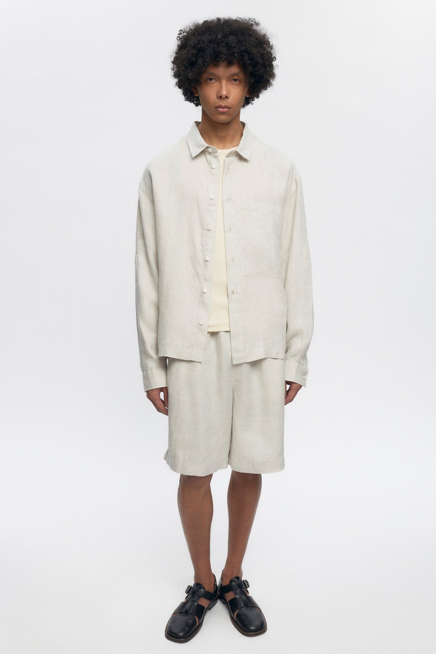 Cairo Linen Shirt in Natural
