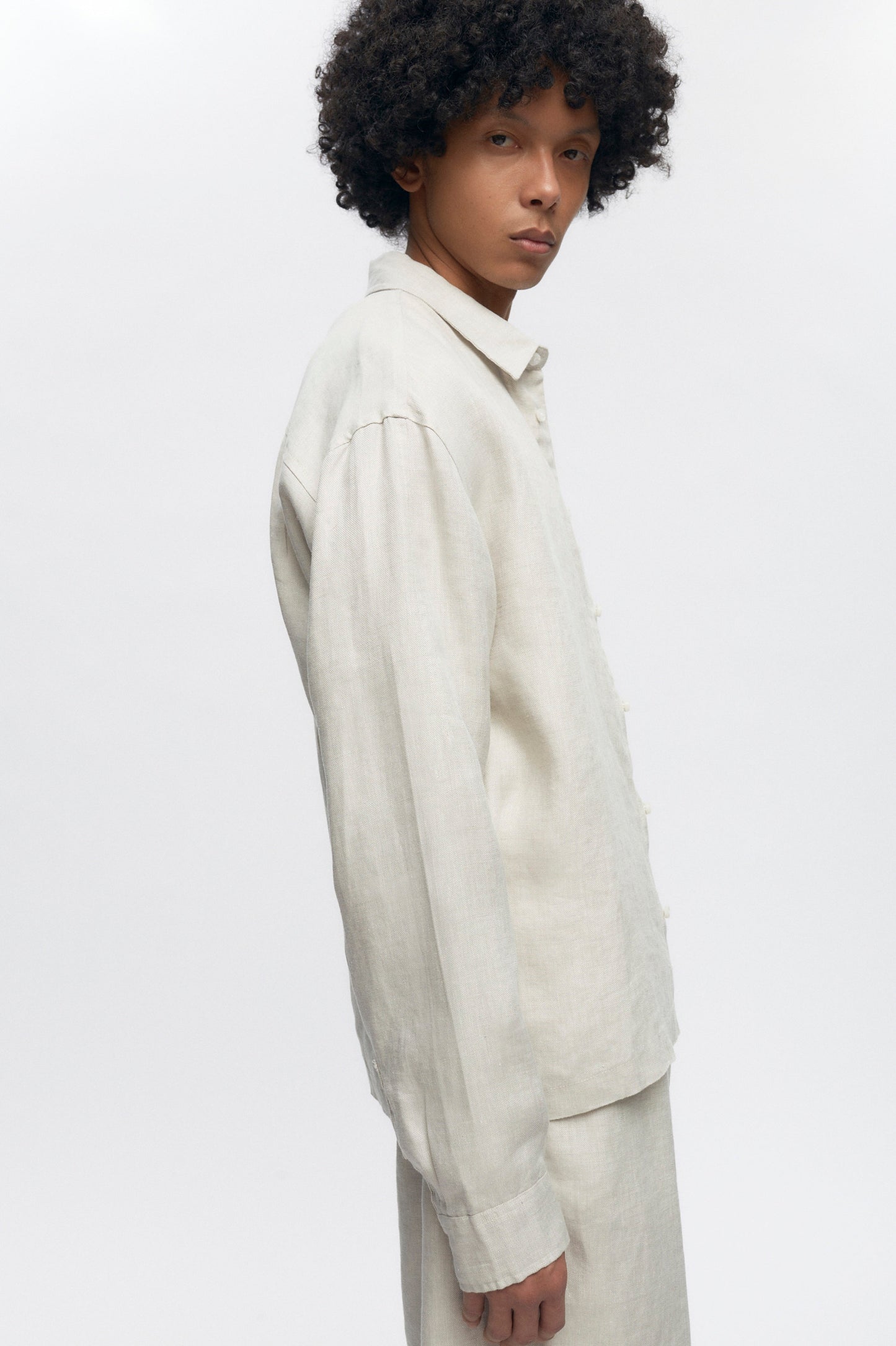 Cairo Linen Shirt in Natural