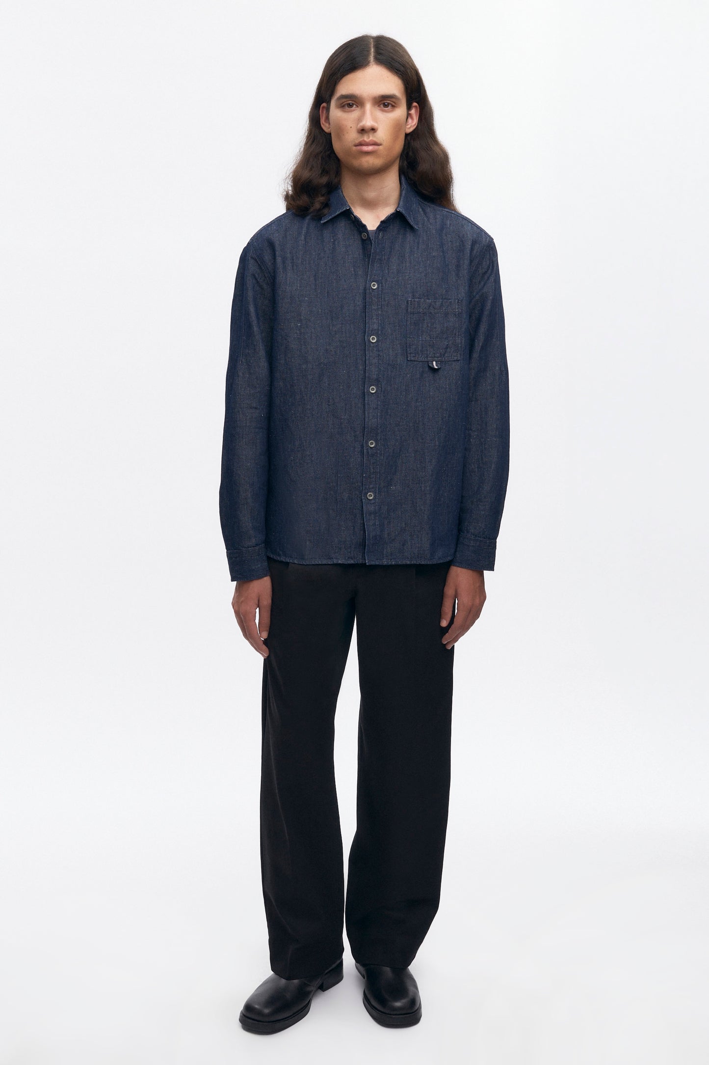 Men's Chambray Shirt in Rinse