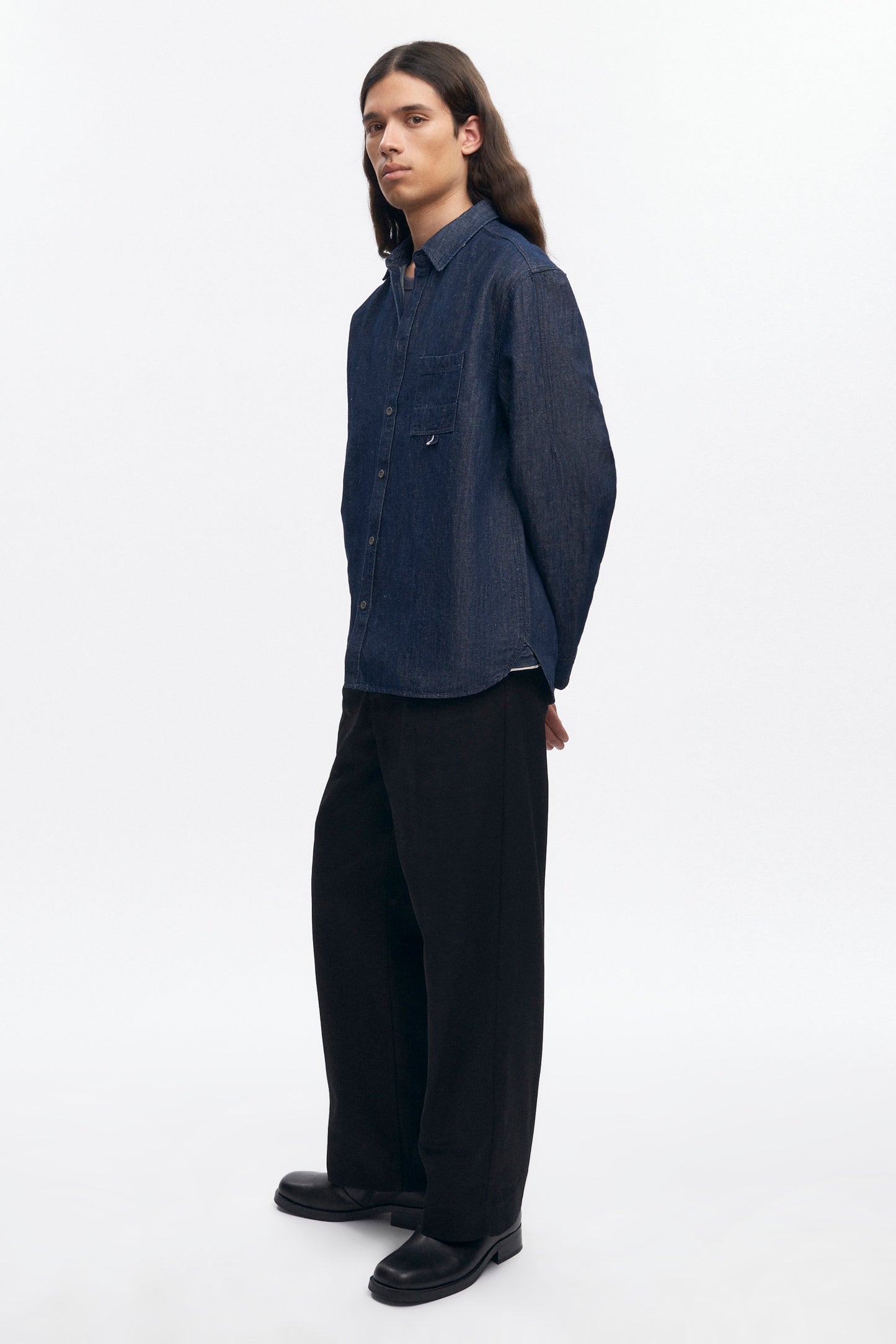 Men's Chambray Shirt in Rinse