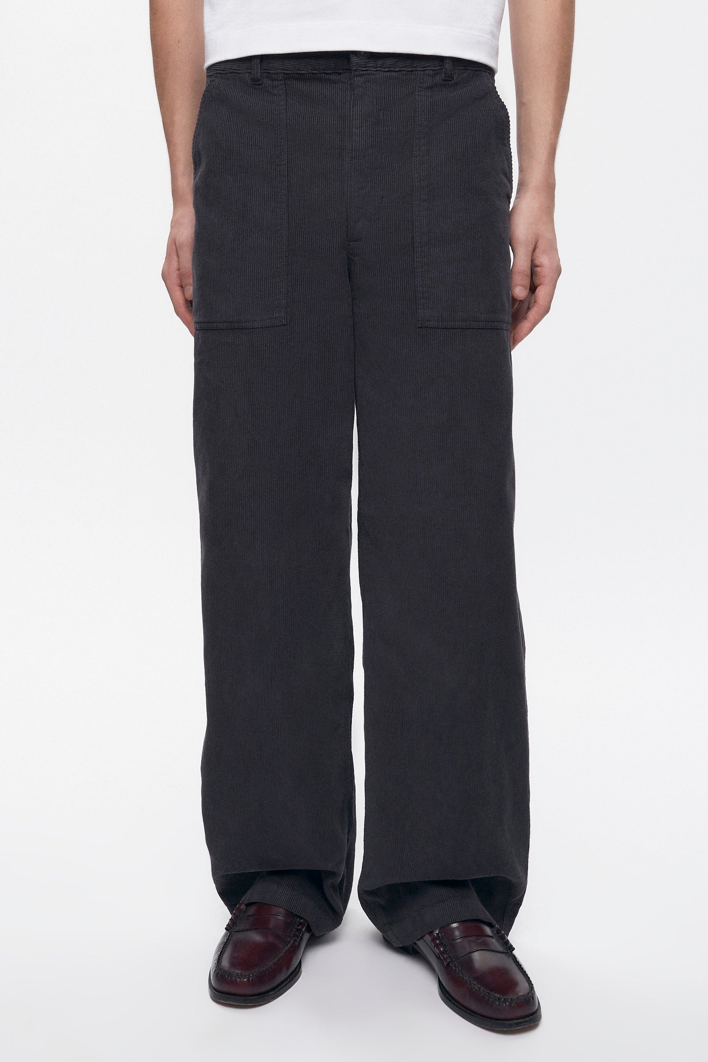 Men's Cord Work Pant in Black