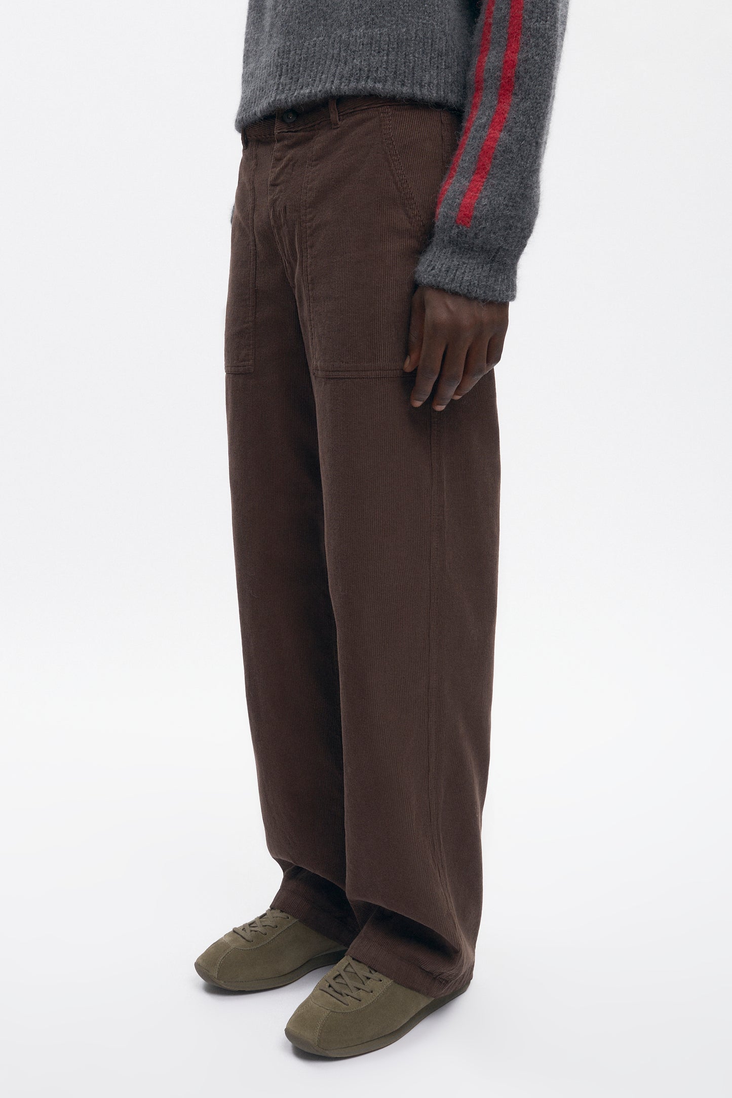 Men's Cord Work Pant in Coffee Bean