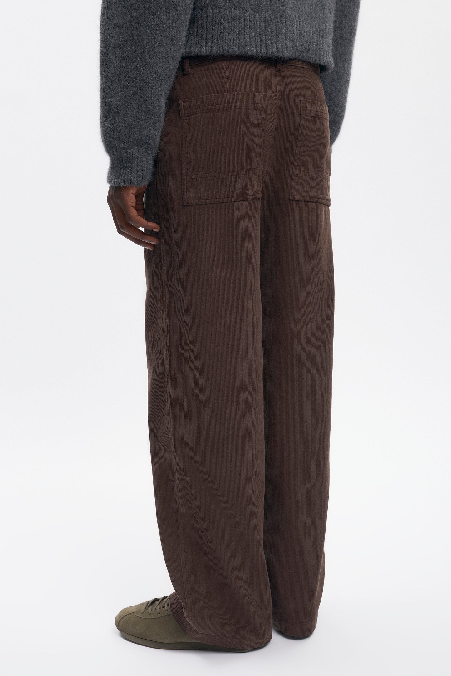 Men's Cord Work Pant in Coffee Bean