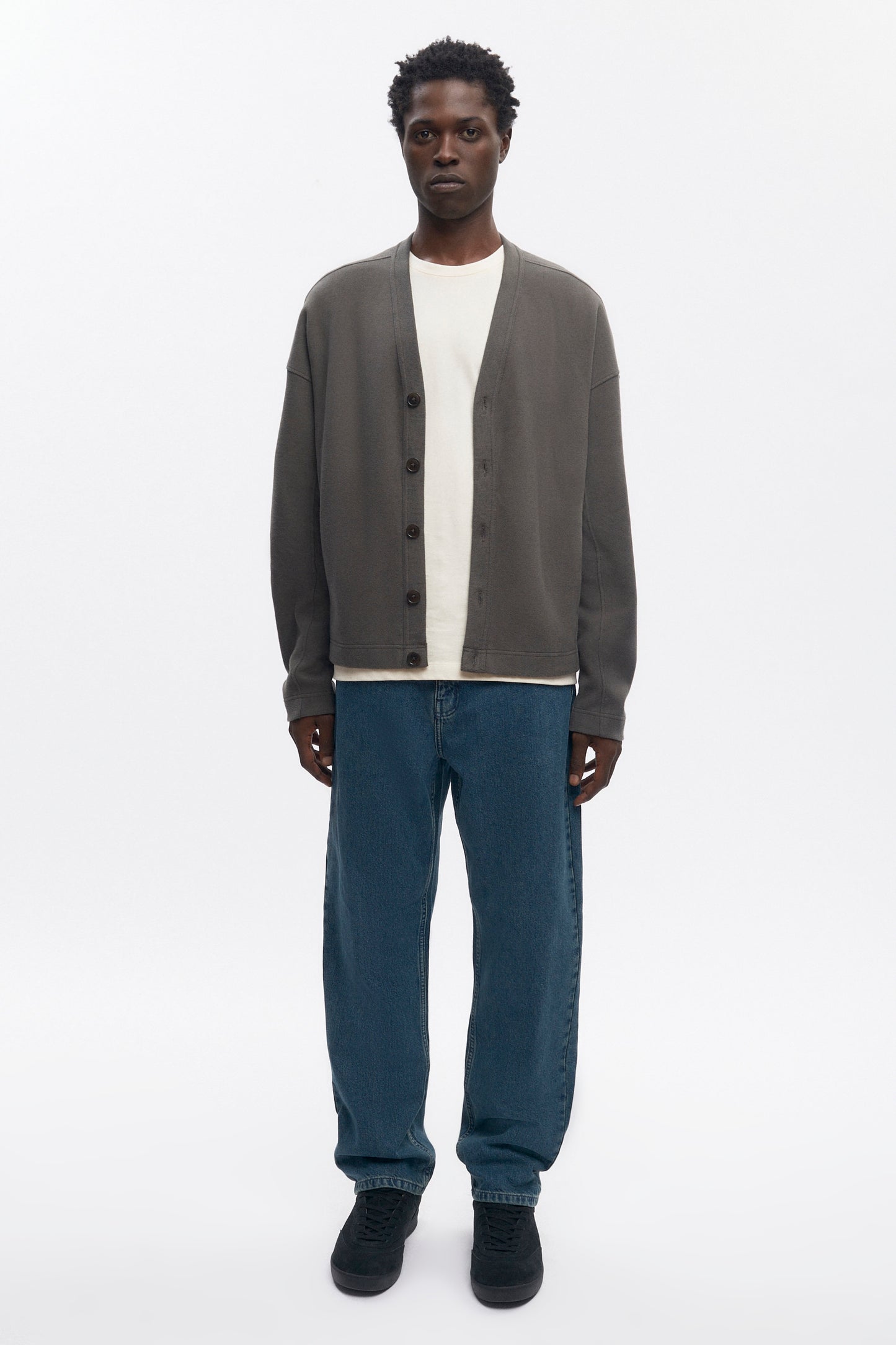 Men's Cozy Cardigan in Beluga
