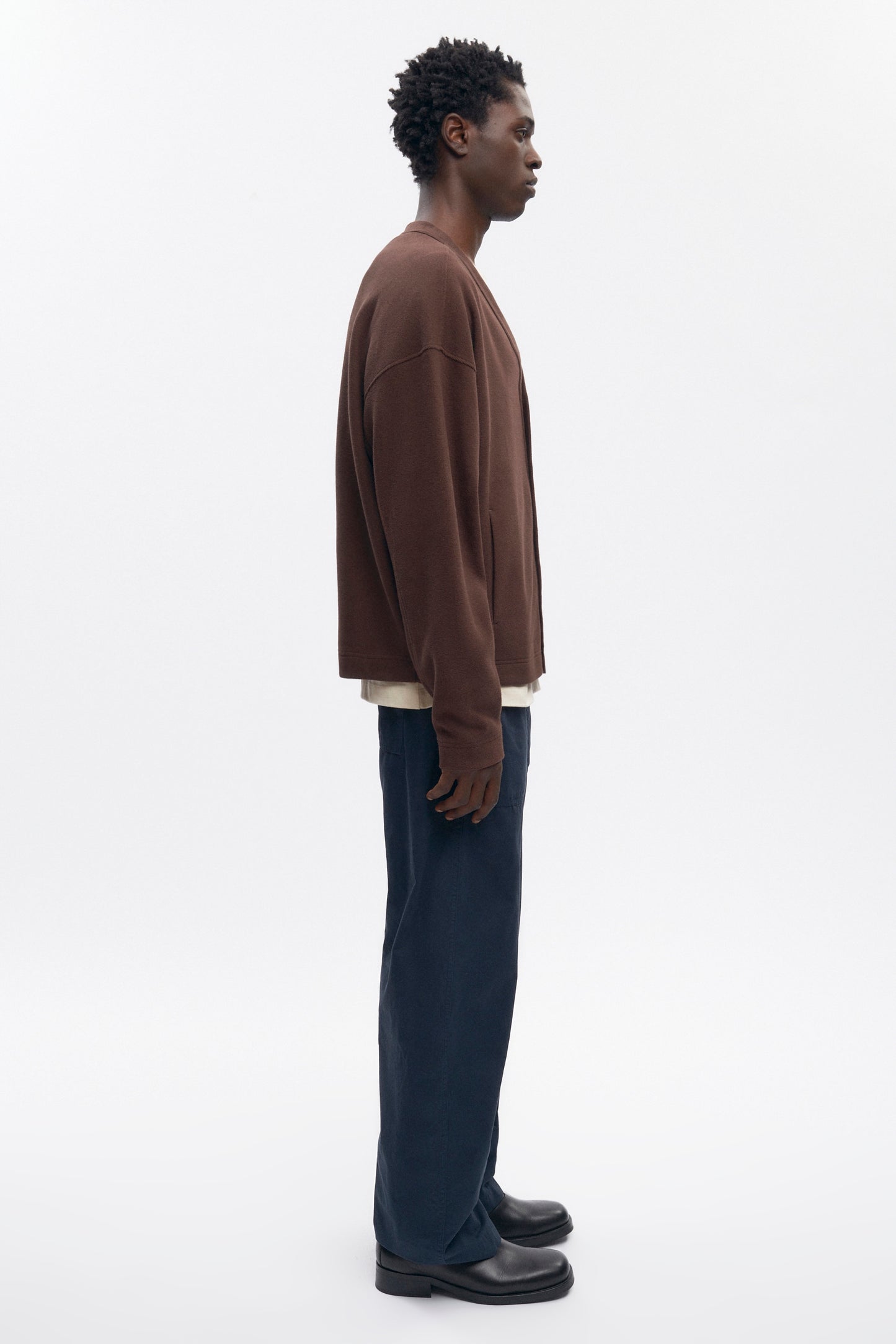 Men's Cozy Cardigan in Coffee Bean