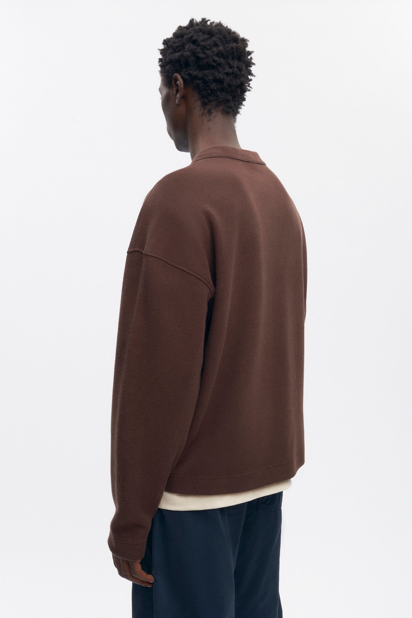 Men's Cozy Cardigan in Coffee Bean