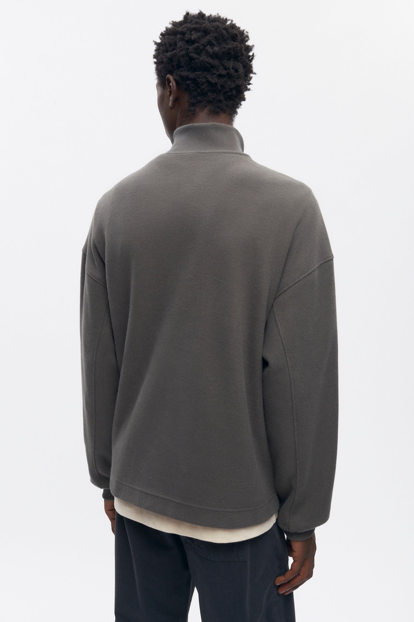 Men's Cozy Quarter Zip in Beluga