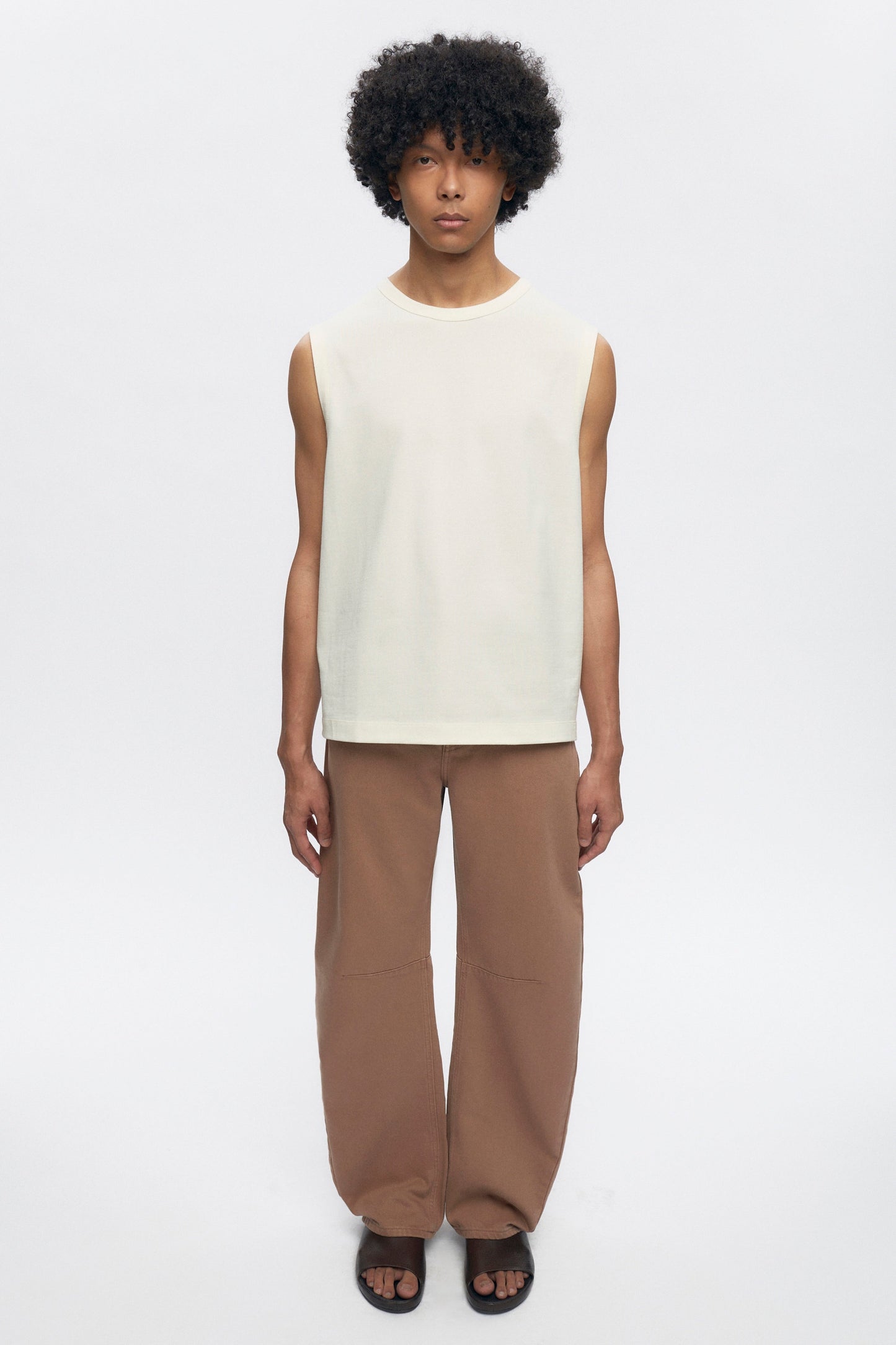 Men's Cut Off Tank in Marshmallow