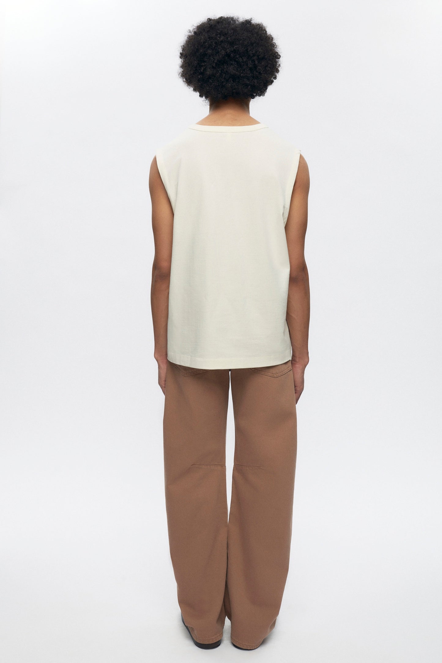 Men's Cut Off Tank in Marshmallow