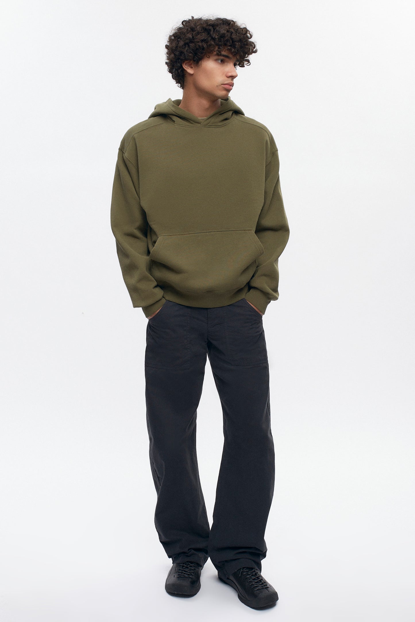 Men's Essential Hoodie  in Olive