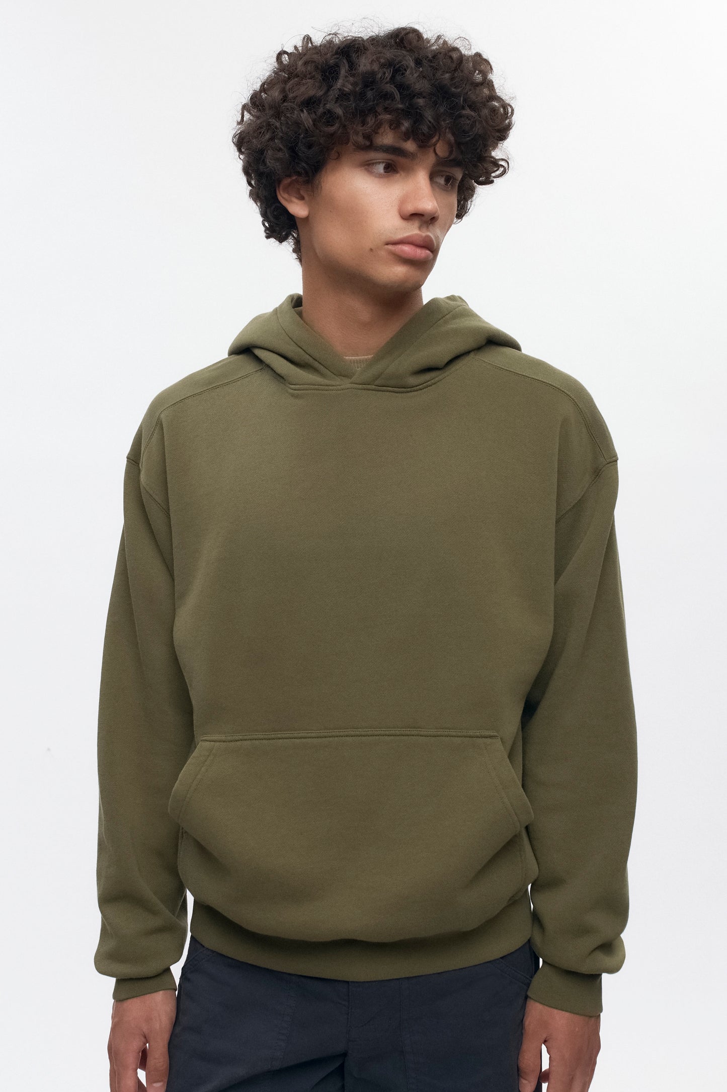 Men's Essential Hoodie  in Olive