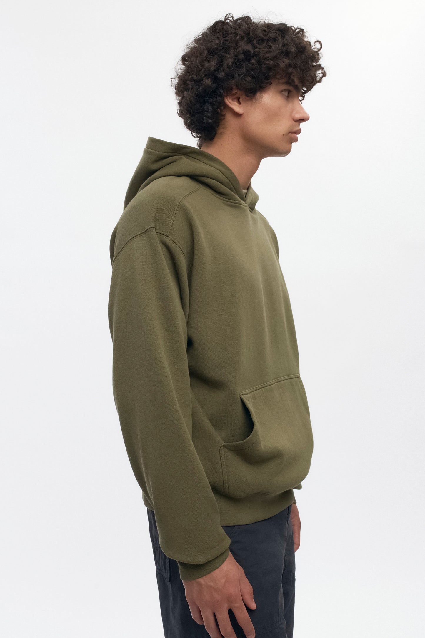 Men's Essential Hoodie  in Olive