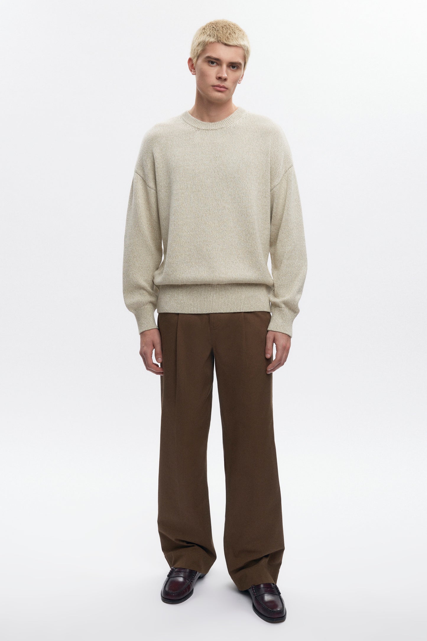 Men's Hamatah Sweater in Oat Melange