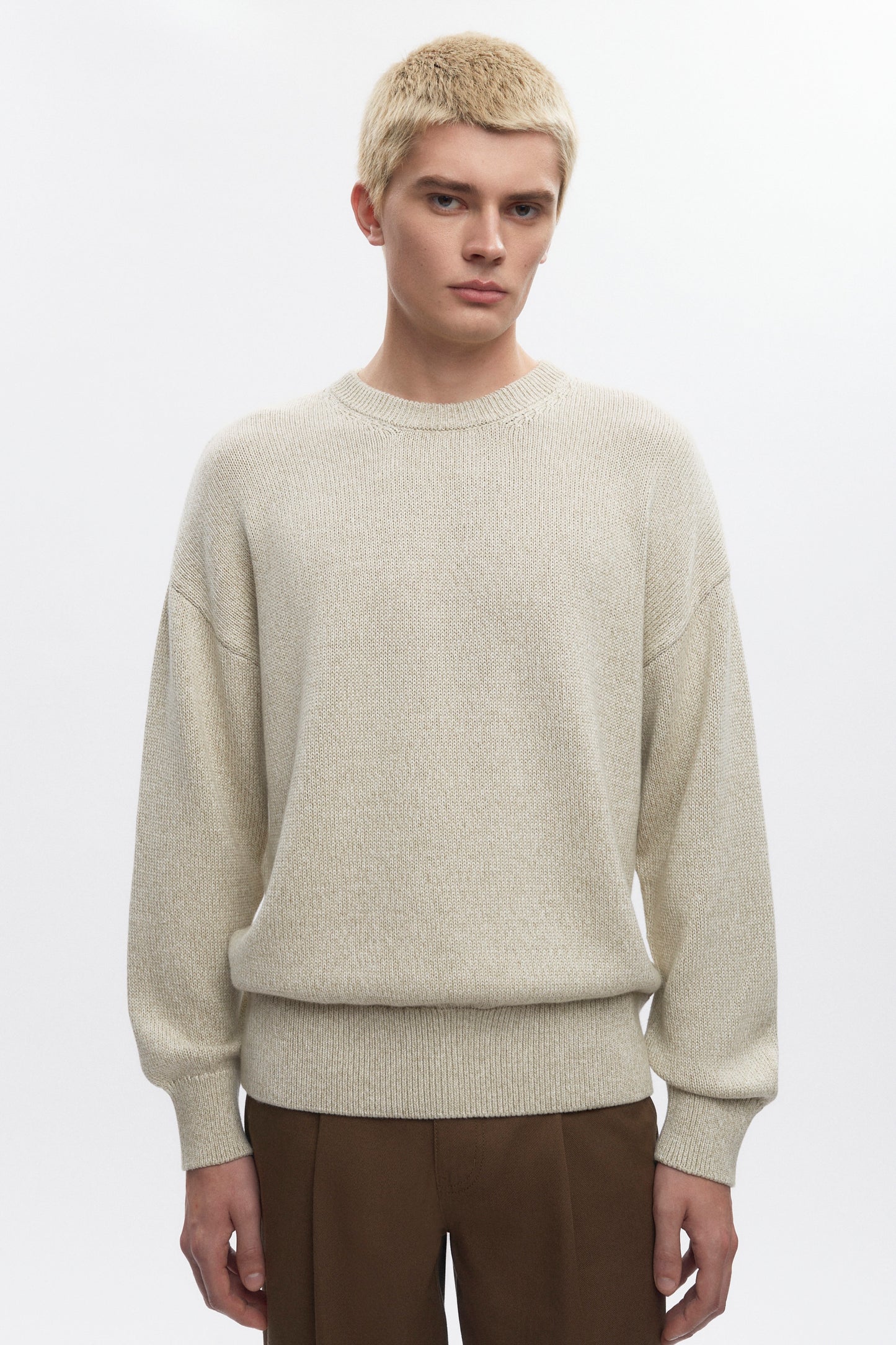 Men's Hamatah Sweater in Oat Melange