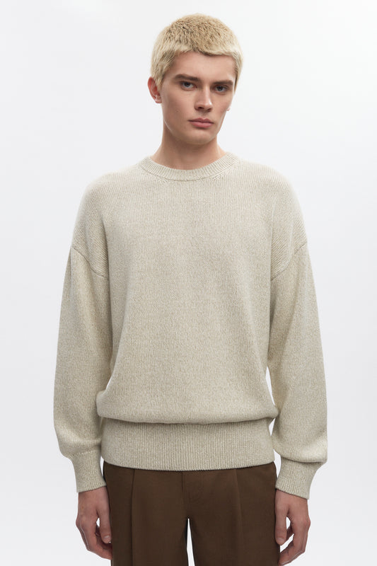 Men's Hamatah Sweater in Oat Melange