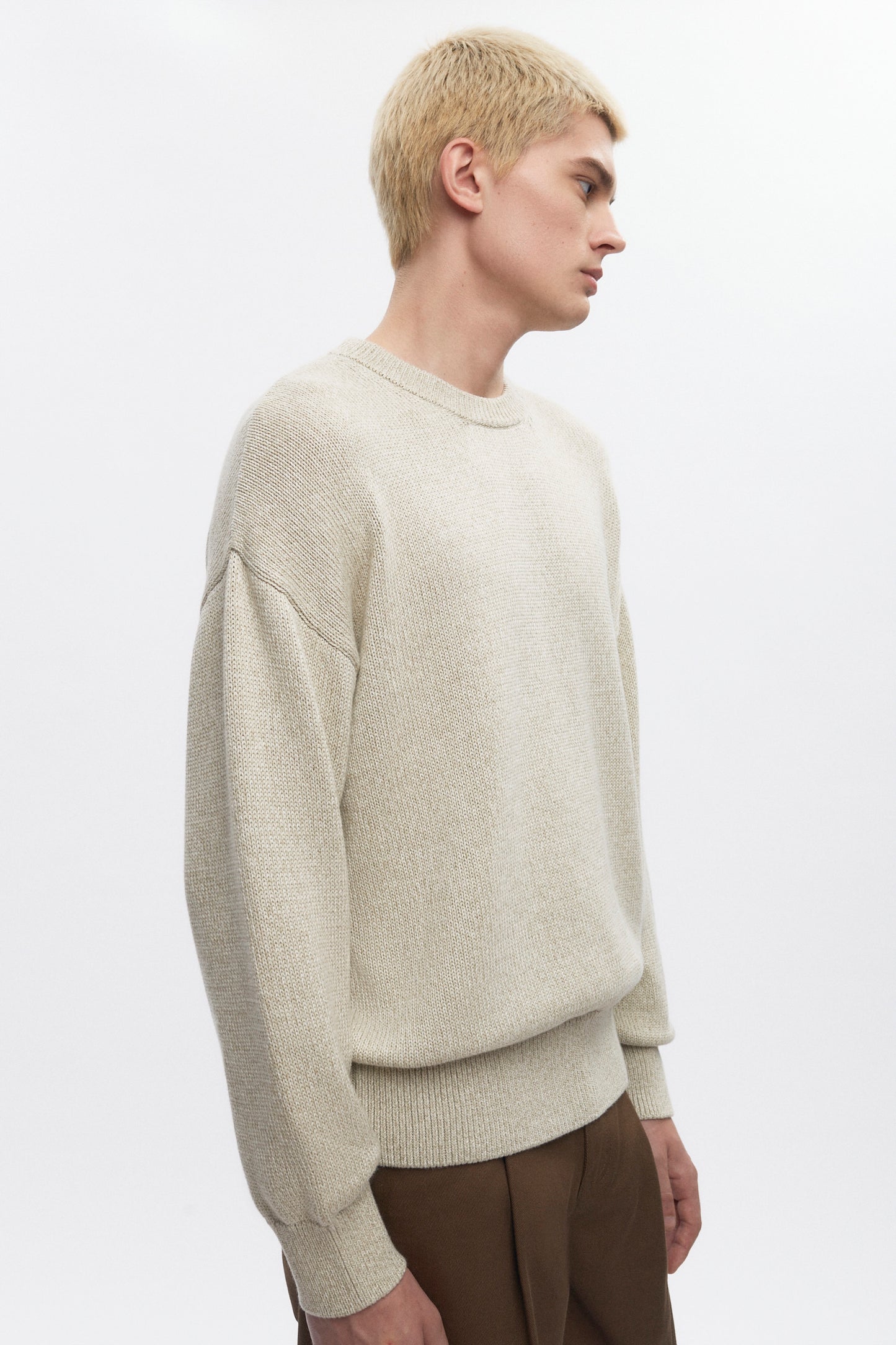 Men's Hamatah Sweater in Oat Melange
