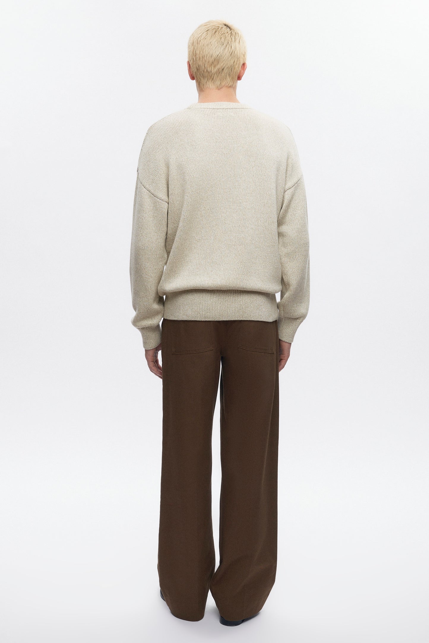 Men's Hamatah Sweater in Oat Melange