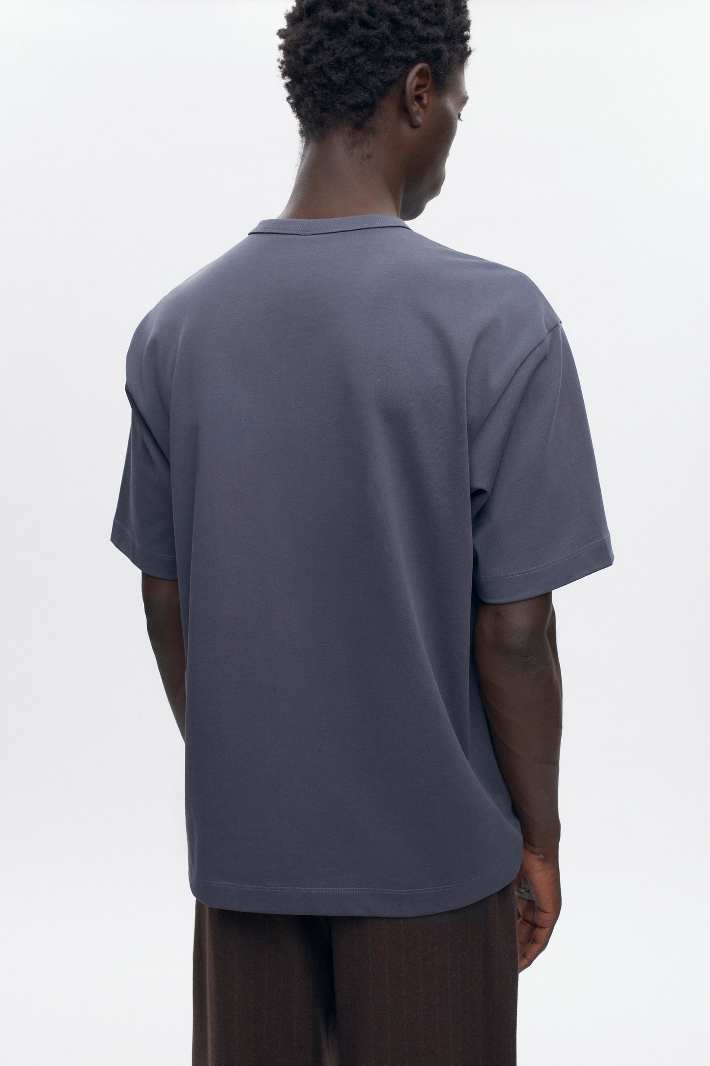 Men's Heavyweight Box Crew in Dark Dusk