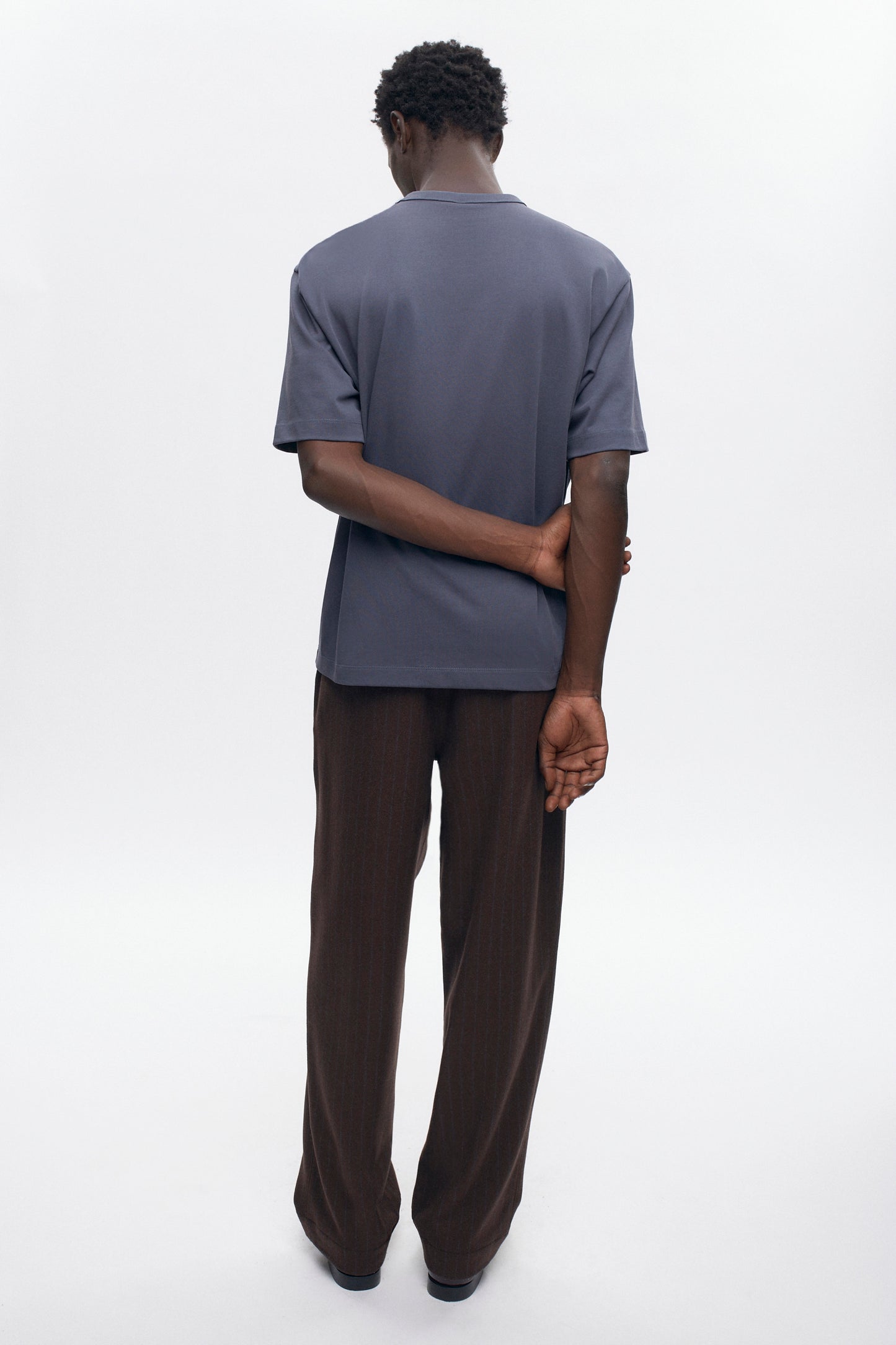 Men's Heavyweight Box Crew in Dark Dusk