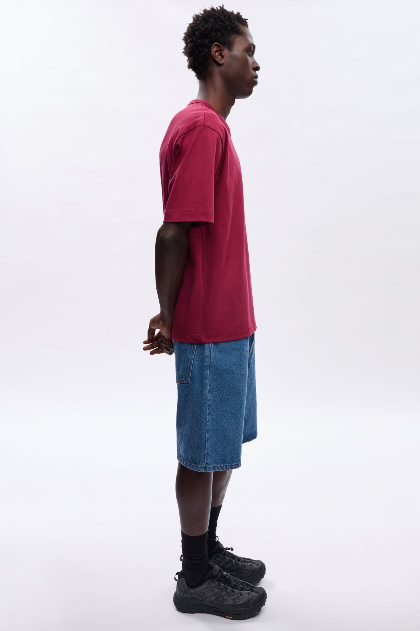 Men's Heavyweight Box Crew in Sunstar Red
